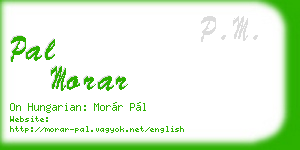 pal morar business card